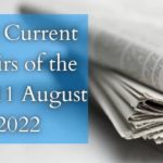 Current Affairs 11 August 2022